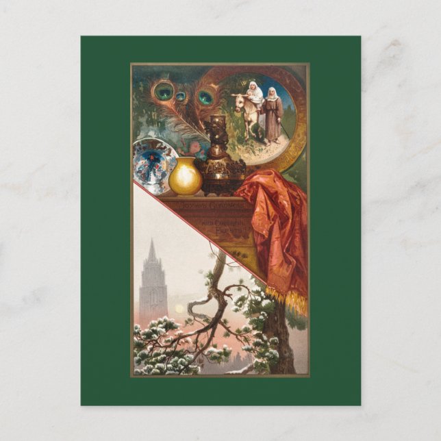 Cartão Postal De Festividades Natal (Frente)