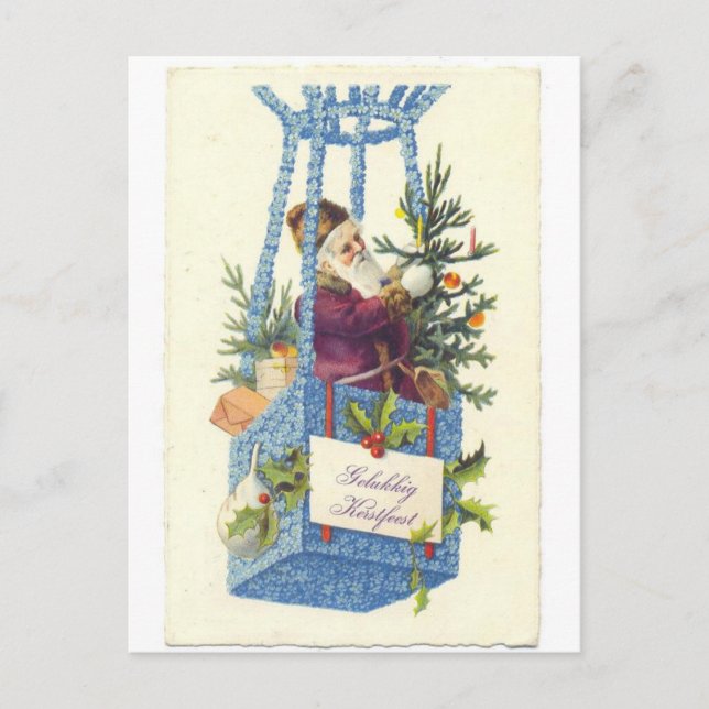 Cartão Postal De Festividades Natal (Frente)