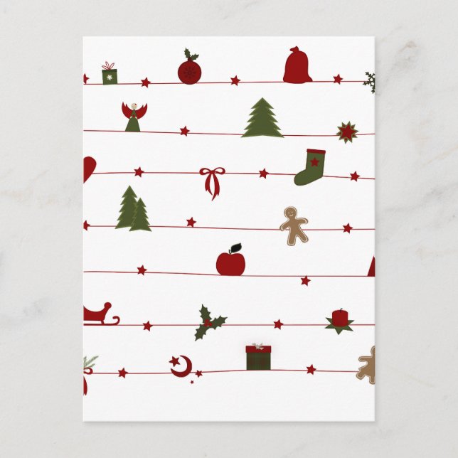 Cartão Postal De Festividades Natal (Frente)