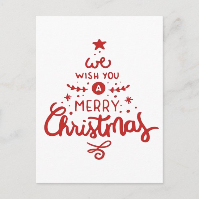 Cartão Postal De Festividades Natal (Frente)