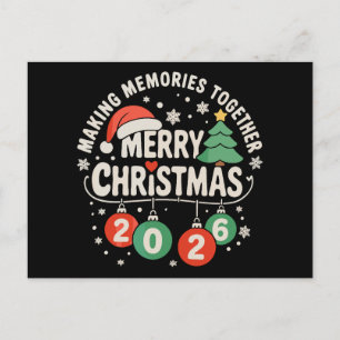 Cartão Postal De Festividades Natal 2026 Família Fazendo Memórias Juntos