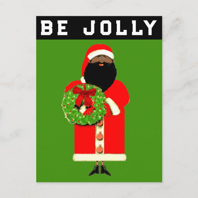 Cartão Postal De Festividades Natal Alegre (Frente)