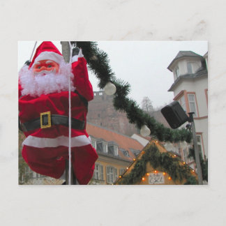 Cartão Postal De Festividades Natal alemão, Papais noeis de Heidelberg