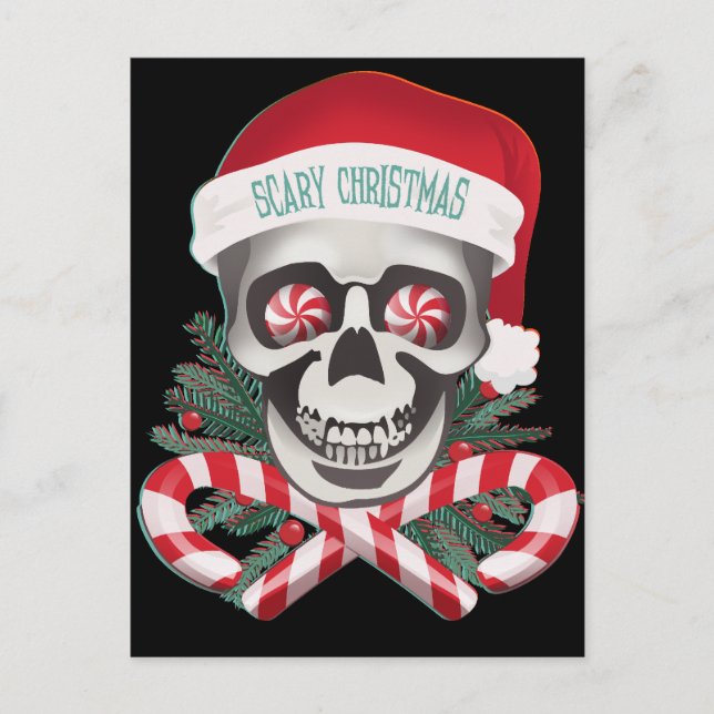 Cartão Postal De Festividades Natal assustador (Frente)
