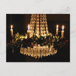 Cartão Postal De Festividades Natal Chandelier