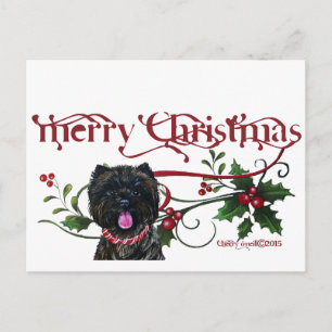 Cartão Postal De Festividades Natal da feliz do Cairn
