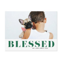 Natal da tipografia abençoada e verde