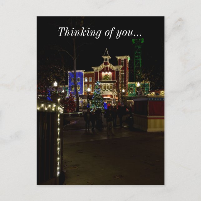 Cartão Postal De Festividades Natal de Aterrissagem com Bombeiros (Frente)