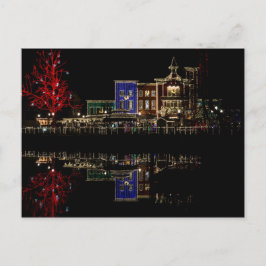 Cartão Postal De Festividades Natal de Aterrissagem com Bombeiros