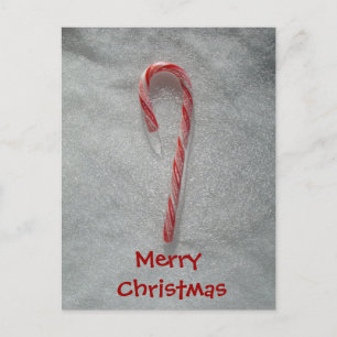 Cartão Postal De Festividades Natal de Janz Candy Cane