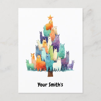 Cartão Postal De Festividades Natal de lama