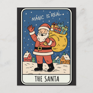 Cartão Postal De Festividades Natal de Papai Noel