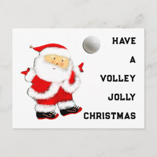 Cartão Postal De Festividades Natal de voleibol