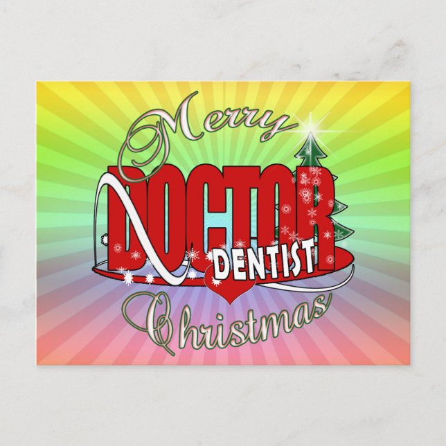 CARTÃO POSTAL DE FESTIVIDADES NATAL DENTISTA (Frente)