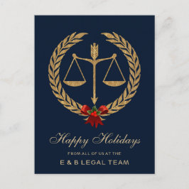 Cartão Postal De Festividades Natal do Advogado Simples