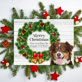Cartão Postal De Festividades Natal do Australian Shepherd