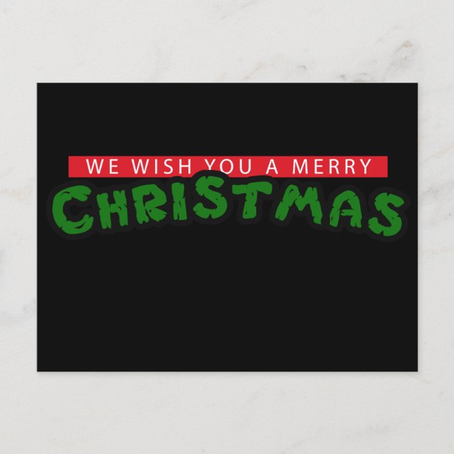 Cartão Postal De Festividades Natal dos anos 80 (Frente)