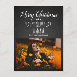 Cartão Postal De Festividades Natal e Ano Novo Foto de Feriado