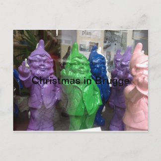 Cartão Postal De Festividades Natal em Brugge