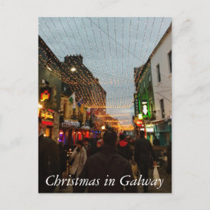 Cartão Postal De Festividades Natal em Galway