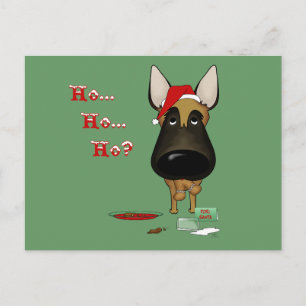 Cartão Postal De Festividades Natal em Malinois Belga - Como??