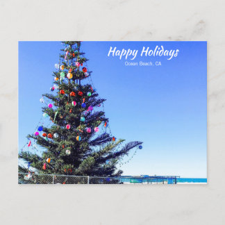 Cartão Postal De Festividades Natal em Ocean Beach, CA