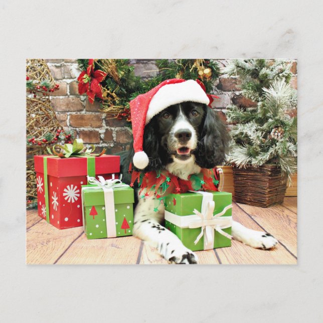Cartão Postal De Festividades Natal - Espanhol Inglês Springer - Lucy (Frente)