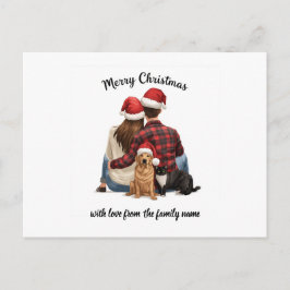 Cartão Postal De Festividades Natal Familiar Personalizado 2025