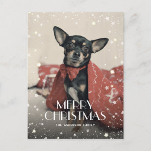 Cartão Postal De Festividades Natal Feliz com Foto Personalizada