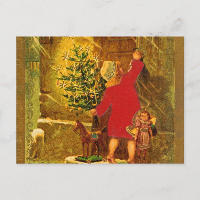 Cartão Postal De Festividades Natal húngaro de 1896 (Frente)