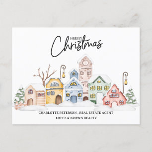 Cartão Postal De Festividades Natal Imobiliário
