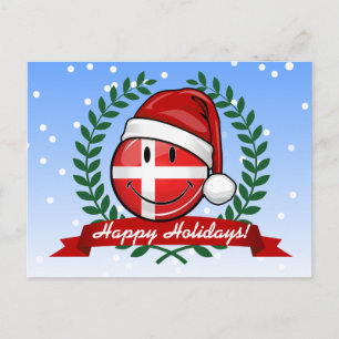 Cartão Postal De Festividades Natal na Dinamarca