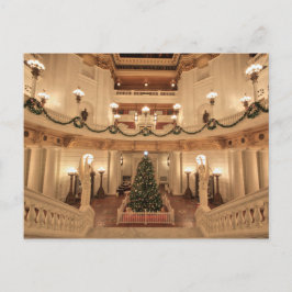 Cartão Postal De Festividades Natal no Capitólio Estadual da Pensilvânia
