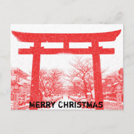 Cartão Postal De Festividades Natal no cartão de Japão