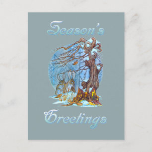 Cartão Postal De Festividades Natal no Elf Hall