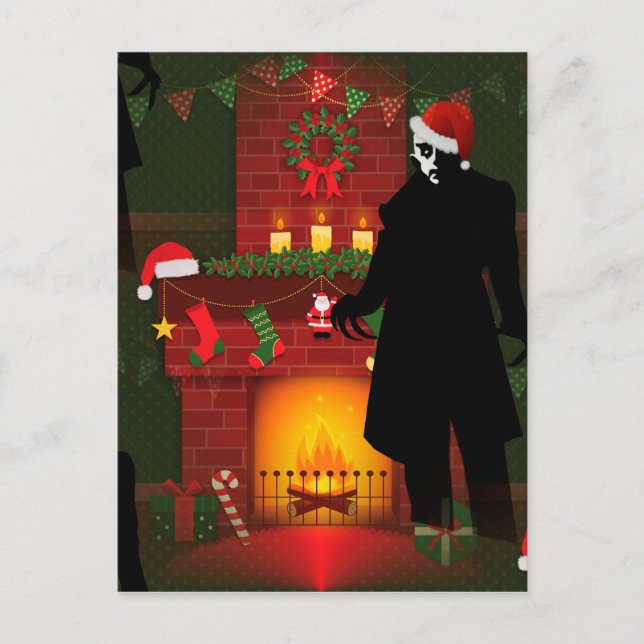 Cartão Postal De Festividades natal nosferatu (Frente)