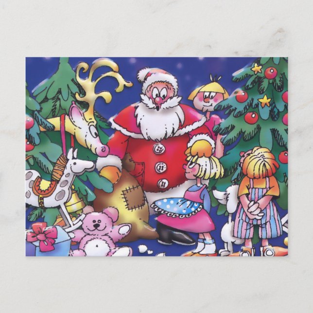 Cartão Postal De Festividades Natal para crianças especiais (Frente)