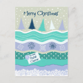 Cartão Postal De Festividades Natal para flocos de neve postais Scrapbookg do