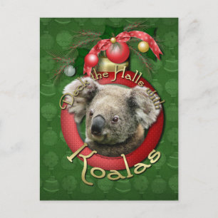 Cartão Postal De Festividades Natal - Passe os corredores - Koalas