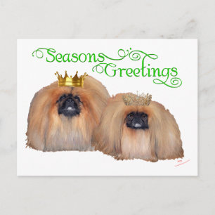 Cartão Postal De Festividades Natal Pequinês