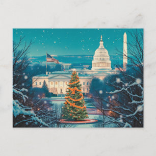Cartão Postal De Festividades Natal Personalizado em Washington DC