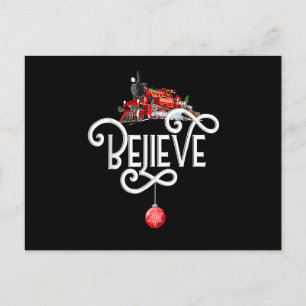 Cartão Postal De Festividades Natal Pólo Norte Polar Express Em Todo o Lugar Xma