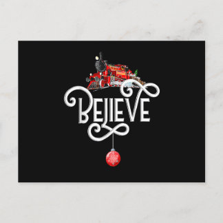 Cartão Postal De Festividades Natal Polo Norte Trem Polar Express Todos a Bordo 