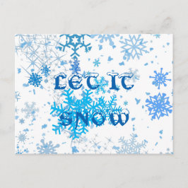 Cartão Postal De Festividades Natal Snowfall