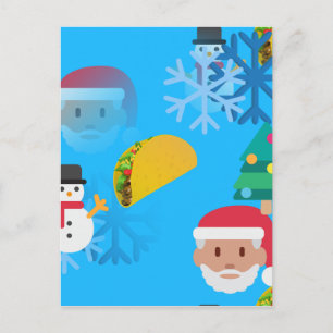 Cartão Postal De Festividades natal taco emoji