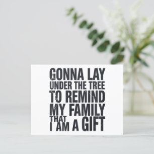 Cartão Postal De Festividades Natal Vai Ficar Sob A Família Tree Xmas