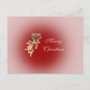 Cartão Postal De Festividades natal vintage Angel