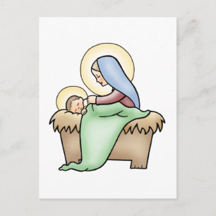Cartão Postal De Festividades Natividade