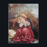 CARTÃO POSTAL DE FESTIVIDADES NATIVIDADE COM ANJOS - MÁGICA DO NATAL<br><div class="desc">Atmosfera colorida e mágica do Natal pelo pintor alemão Matthias Grunewald ,  Detalhes do Segundo Estado do Isenheim Altarpart ,  estilo expressivo e intenso de arte medieval da Europa Central no século 16.Petróleo sobre madeira.</div>