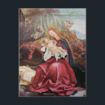 CARTÃO POSTAL DE FESTIVIDADES NATIVIDADE COM ANJOS - MÁGICA DO NATAL<br><div class="desc">Atmosfera colorida e mágica do Natal pelo pintor alemão Matthias Grunewald ,  Detalhes do Segundo Estado do Isenheim Altarpart ,  estilo expressivo e intenso de arte medieval da Europa Central no século 16.Petróleo sobre madeira.</div>
